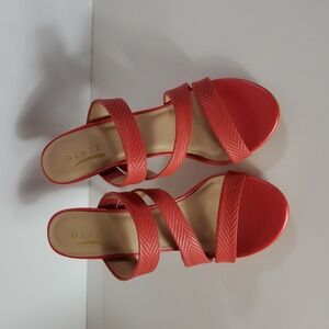 GLAZE Red 4" Heels Size 8.5
